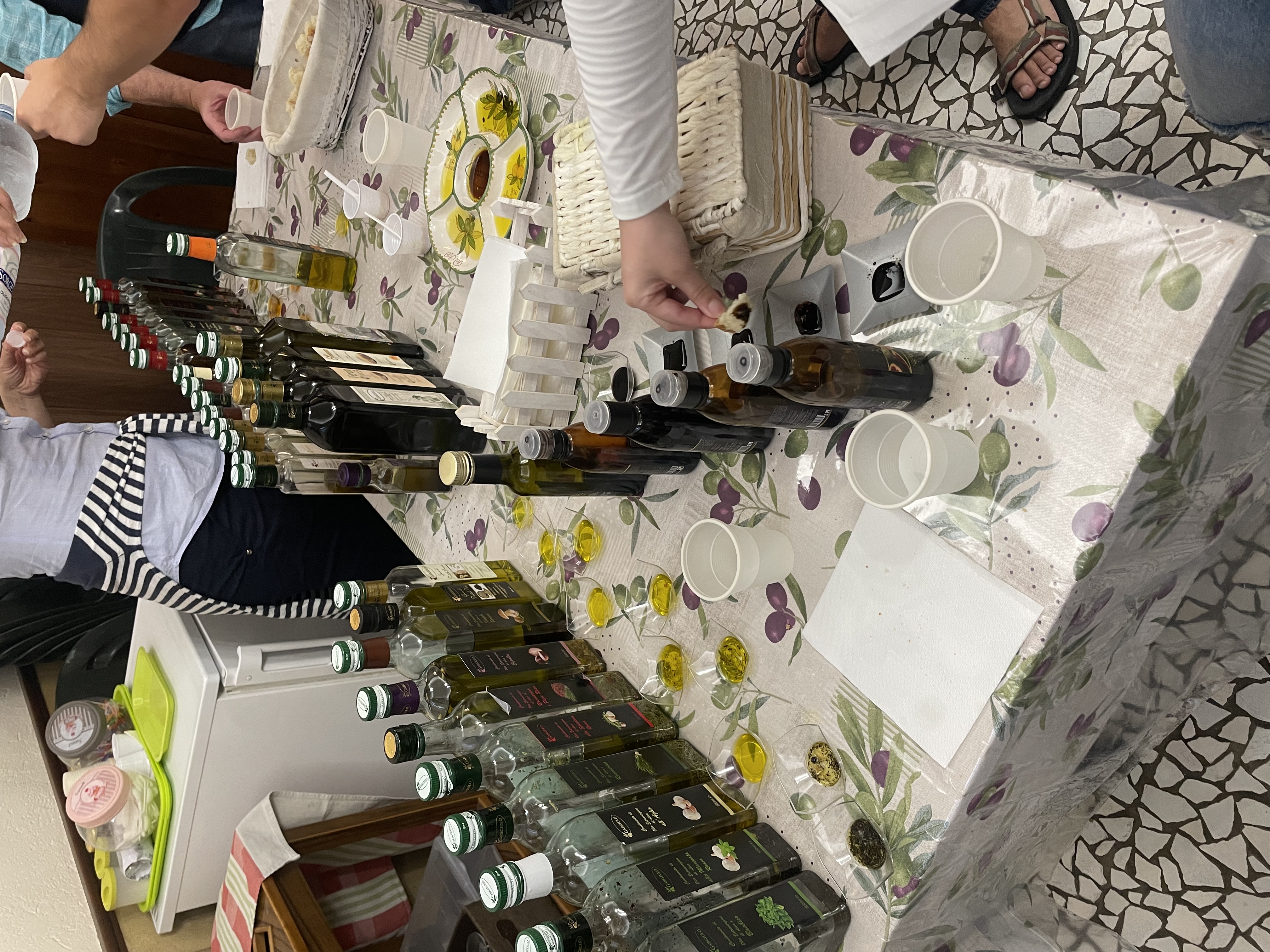 Our olive oil tasting spread